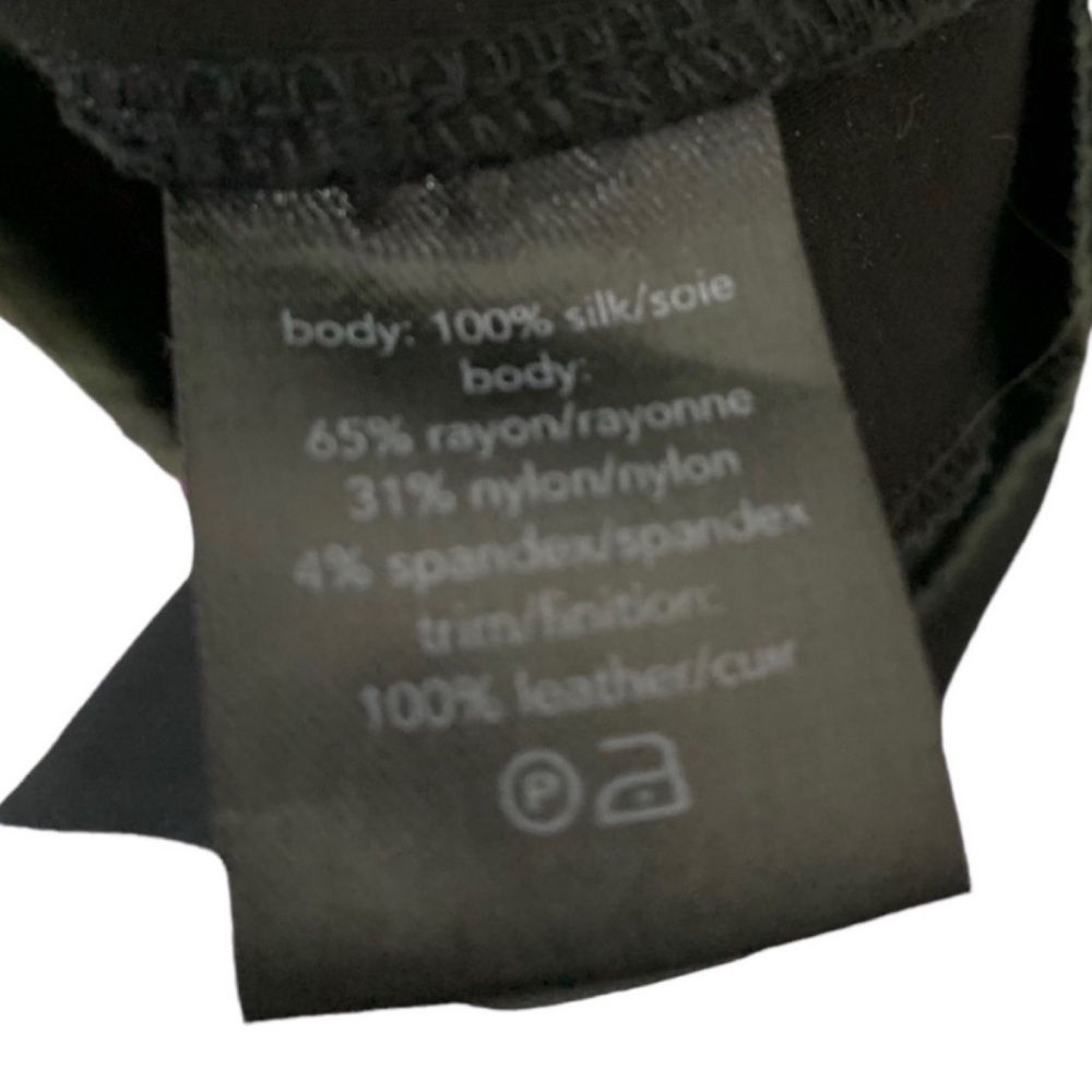 Raoul Silk Panel and Leather Trim Size 0 Dress - Picture 6 of 7